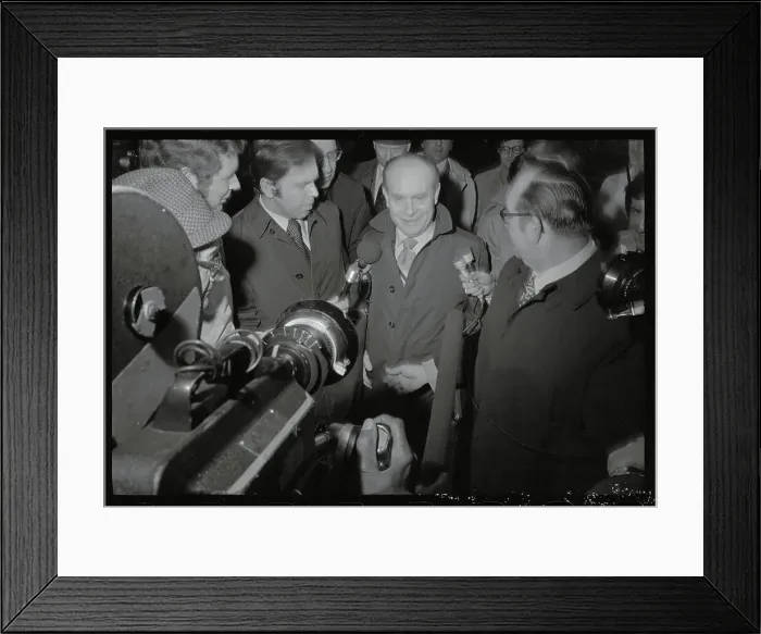 Framed Print : Newsmen Questioning W.A. Tony Boyle Framed Print : Newsmen Questioning W.A. Tony Boyle