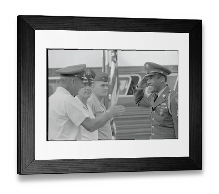Framed Print : James A. Daly Saluting William Moore and John Ord Framed Print : James A. Daly Saluting William Moore and John Ord