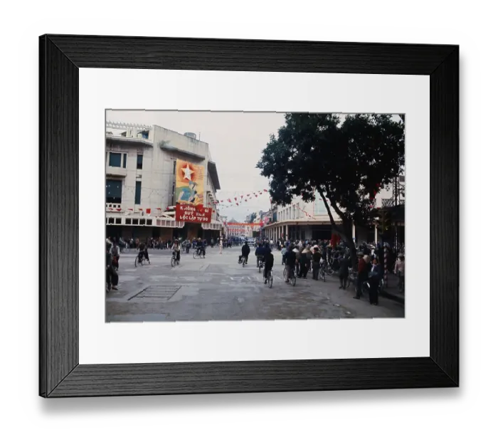 Framed Print : People in the Streets of Hanoi Framed Print : People in the Streets of Hanoi