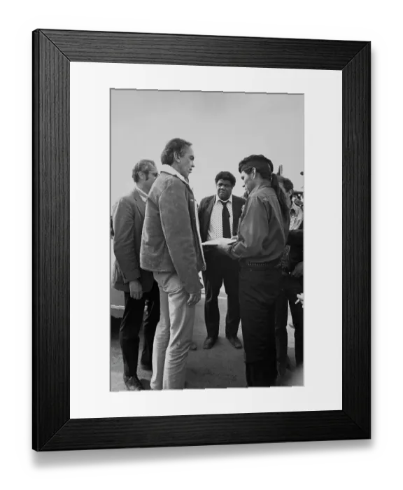 Framed Print : Wounded Knee Occupation, 1973 Framed Print : Wounded Knee Occupation, 1973