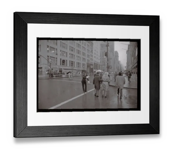 Framed Print : Policeman Directing People Across a Street Framed Print : Policeman Directing People Across a Street