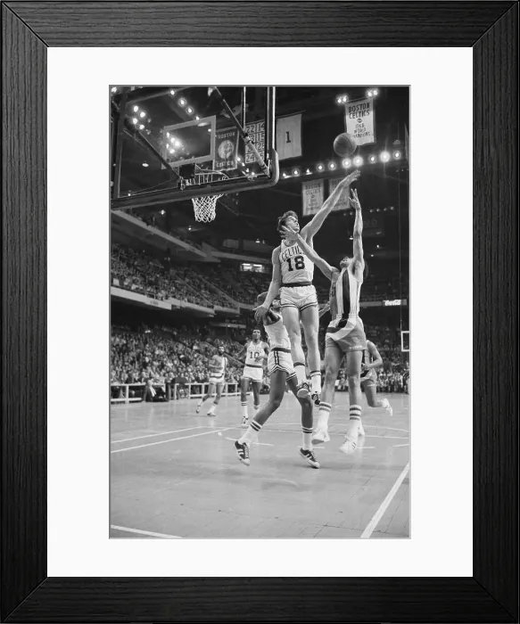 Framed Print : Dave Cowens Blocking Shot Framed Print : Dave Cowens Blocking Shot