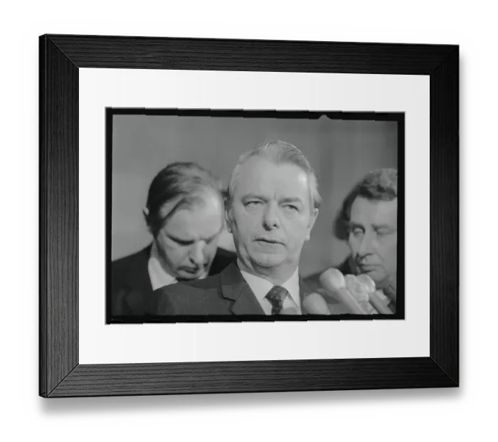 Framed Print : Robert Byrd Speaking at a Press Conference Framed Print : Robert Byrd Speaking at a Press Conference
