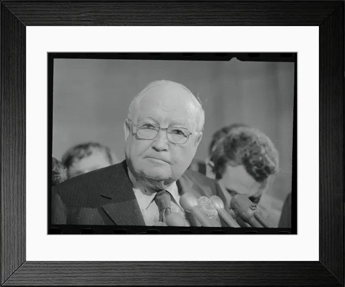 Framed Print : James Eastland Speaking at a Press Conference Framed Print : James Eastland Speaking at a Press Conference