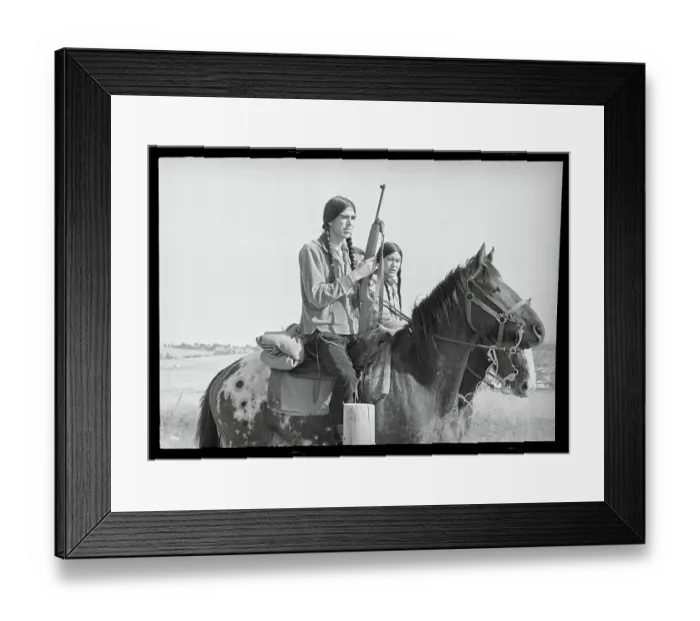 Framed Print : Indians Patrolling the Area Framed Print : Indians Patrolling the Area