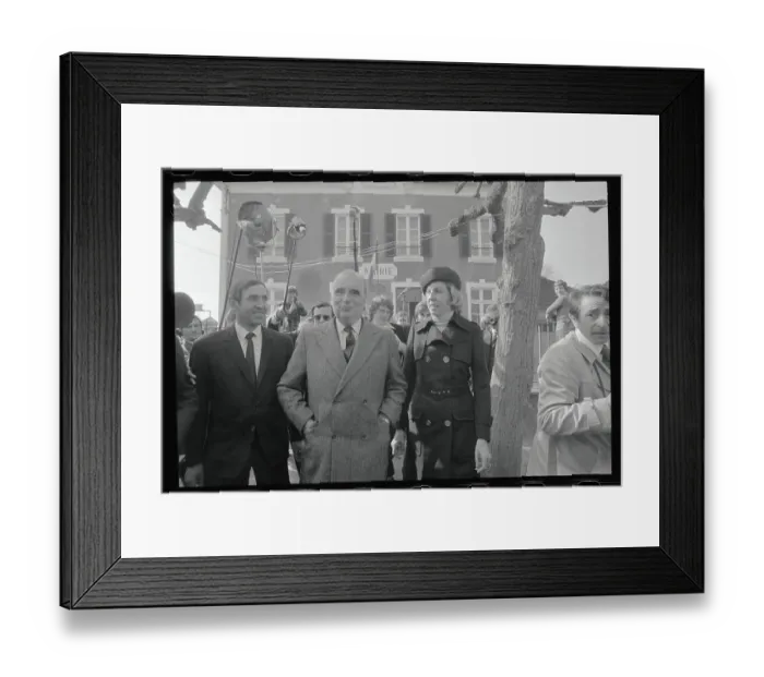 Framed Print : Georgers Pompidou with His Wife Framed Print : Georgers Pompidou with His Wife