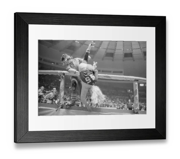 Framed Print : Judi Mcguire Collides with Viki Steppe Framed Print : Judi Mcguire Collides with Viki Steppe