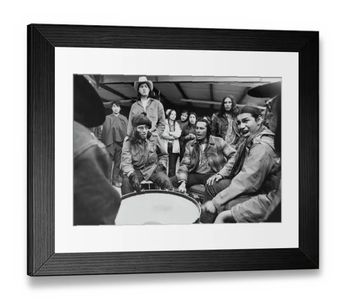 Framed Print : Wounded Knee Occupation, 1973 Framed Print : Wounded Knee Occupation, 1973