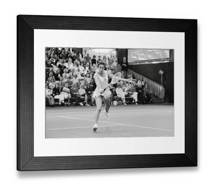 Framed Print : Virginia Wade Playing Tennis Framed Print : Virginia Wade Playing Tennis
