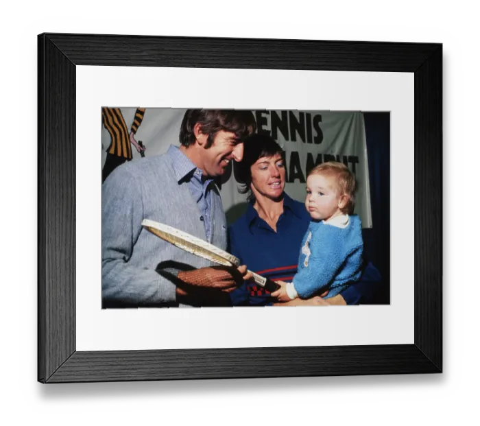 Framed Print : Margaret Court & Family Framed Print : Margaret Court & Family