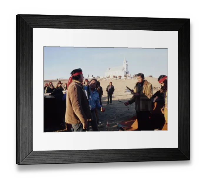 Framed Print : Wounded Knee Occupation, 1973 Framed Print : Wounded Knee Occupation, 1973