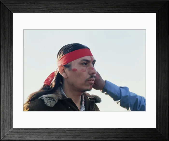 Framed Print : Wounded Knee Occupation, 1973