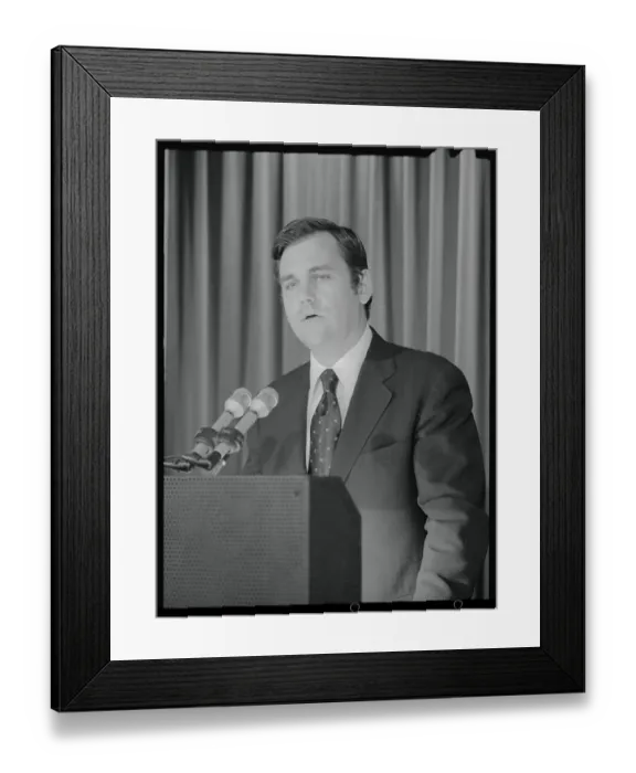 Framed Print : Ron Ziegler Making a Speech Framed Print : Ron Ziegler Making a Speech