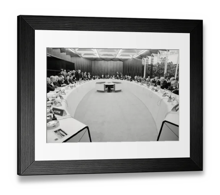 Framed Print : Conference of the Finance Ministers Framed Print : Conference of the Finance Ministers