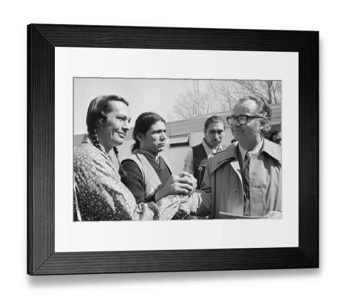 Framed Print : Indians Holding Hands with James Armstrong Framed Print : Indians Holding Hands with James Armstrong