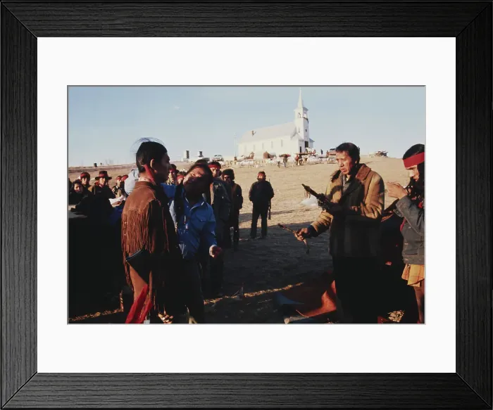 Framed Print : Wounded Knee Occupation, 1973 Framed Print : Wounded Knee Occupation, 1973