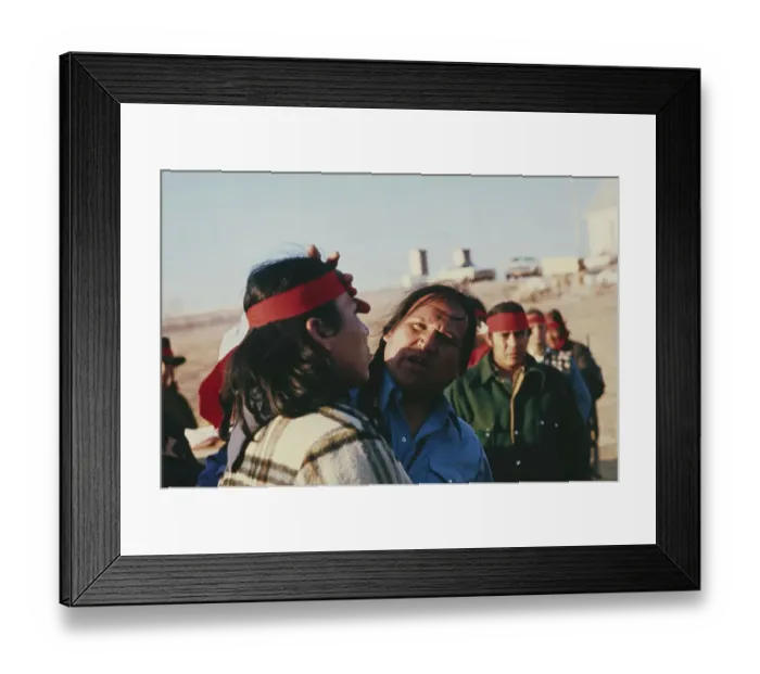 Framed Print : Wounded Knee Occupation, 1973 Framed Print : Wounded Knee Occupation, 1973
