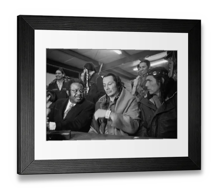 Framed Print : Ralph Abernathy, Russell Means, and Dennis Banks Framed Print : Ralph Abernathy, Russell Means, and Dennis Banks