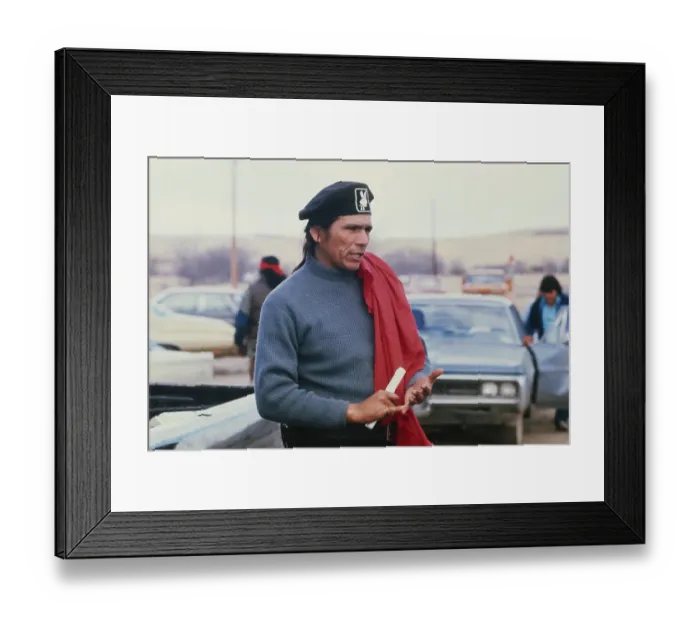 Framed Print : Wounded Knee Occupation, 1973 Framed Print : Wounded Knee Occupation, 1973