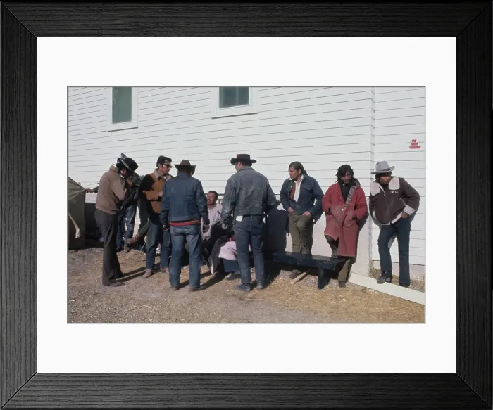 Framed Print : Wounded Knee Occupation, 1973 Framed Print : Wounded Knee Occupation, 1973