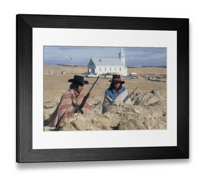 Framed Print : Wounded Knee Occupation, 1973 Framed Print : Wounded Knee Occupation, 1973
