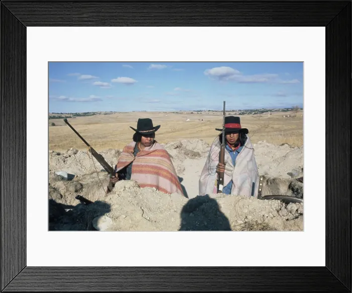 Framed Print : Wounded Knee Occupation, 1973 Framed Print : Wounded Knee Occupation, 1973