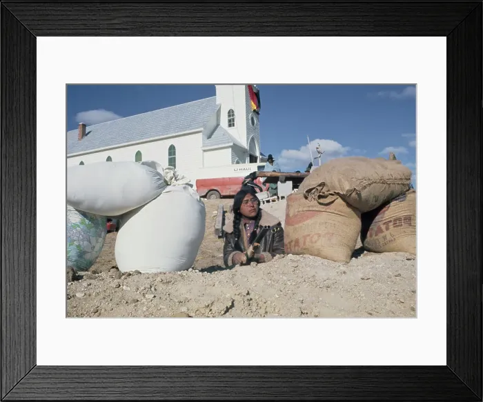 Framed Print : Wounded Knee Occupation, 1973 Framed Print : Wounded Knee Occupation, 1973