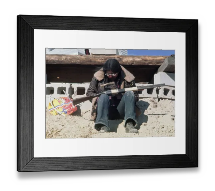 Framed Print : Wounded Knee Occupation, 1973 Framed Print : Wounded Knee Occupation, 1973