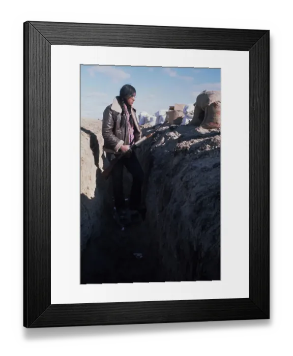Framed Print : Wounded Knee Occupation, 1973 Framed Print : Wounded Knee Occupation, 1973