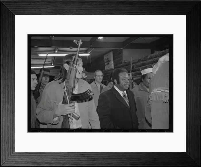 Framed Print : Ralph Abernathy with Indian Framed Print : Ralph Abernathy with Indian
