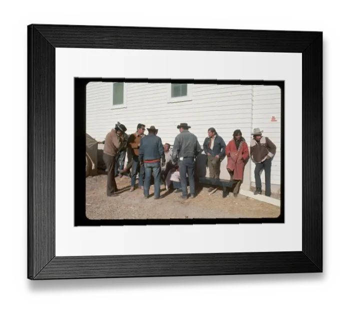 Framed Print : Indians on Guard at Wounded Knee Framed Print : Indians on Guard at Wounded Knee