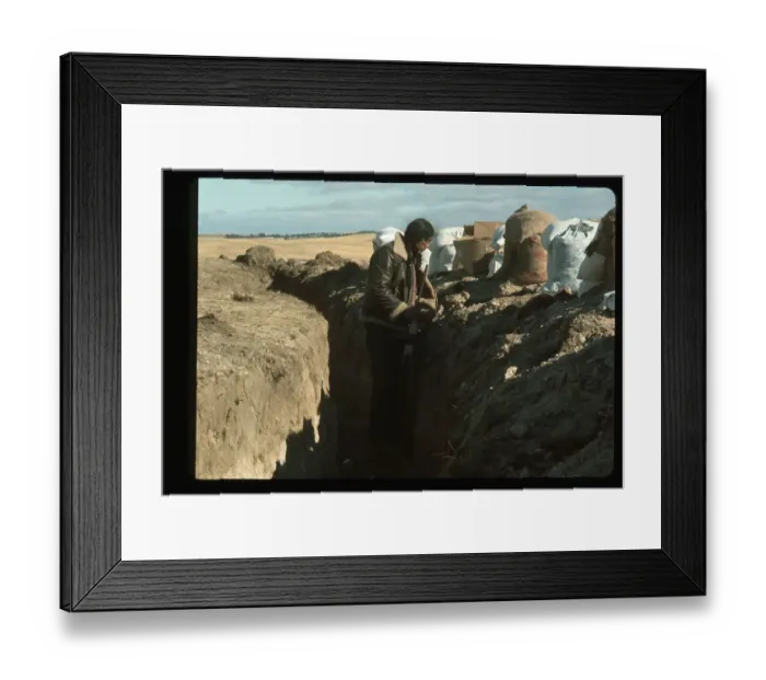 Framed Print : Indian Looks Through Scope Framed Print : Indian Looks Through Scope
