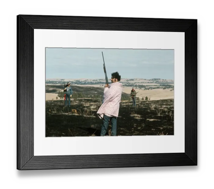 Framed Print : Indians on Guard at Wounded Knee Framed Print : Indians on Guard at Wounded Knee