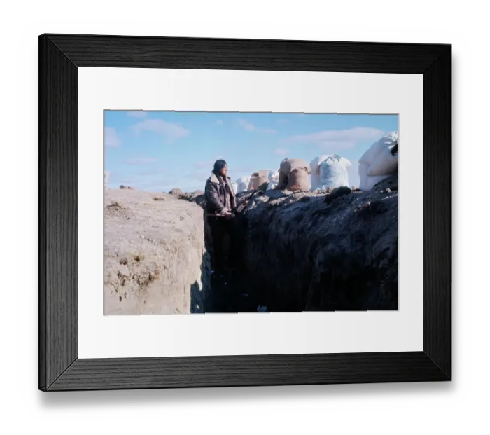 Framed Print : Indians On Guard At Wounded Knee