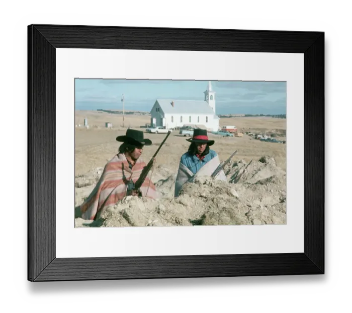 Framed Print : Indians On Guard At Wounded Knee Framed Print : Indians On Guard At Wounded Knee
