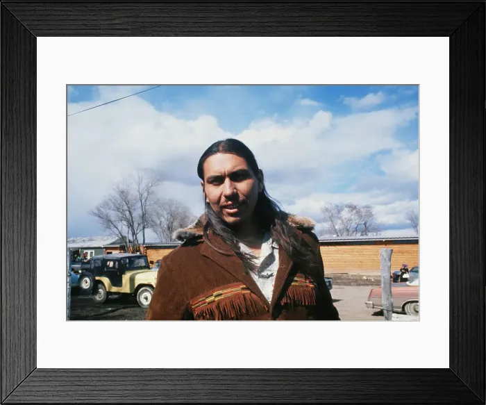 Framed Print : Wounded Knee Occupation, 1973 Framed Print : Wounded Knee Occupation, 1973