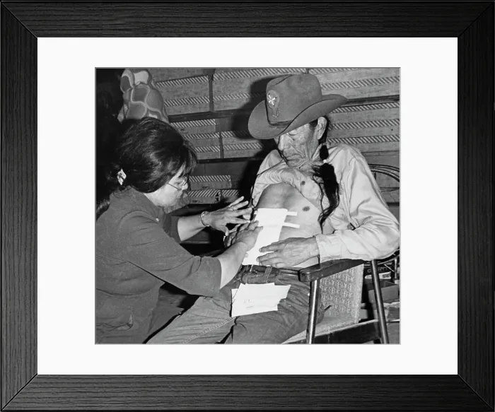 Framed Print : Wounded Knee Occupation, 1973 Framed Print : Wounded Knee Occupation, 1973