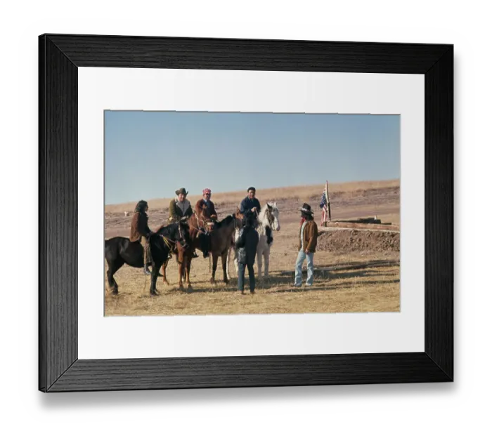 Framed Print : Wounded Knee Occupation, 1973 Framed Print : Wounded Knee Occupation, 1973