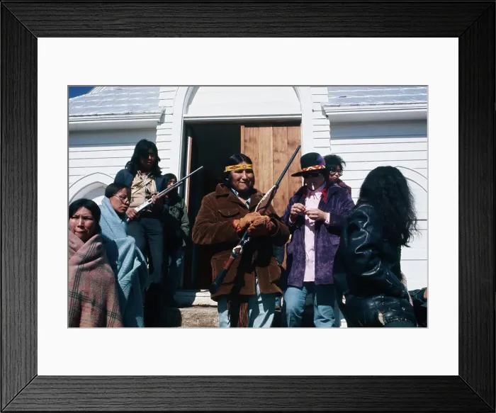 Framed Print : Indian Braves Standing Guards Framed Print : Indian Braves Standing Guards