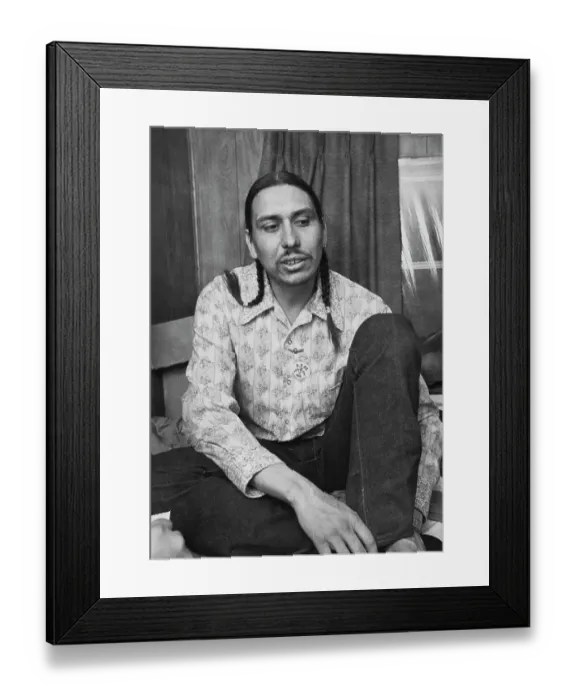 Framed Print : Wounded Knee Occupation, 1973
