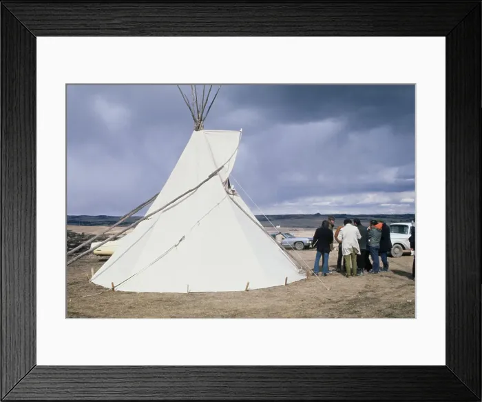 Framed Print : Wounded Knee Occupation, 1973 Framed Print : Wounded Knee Occupation, 1973