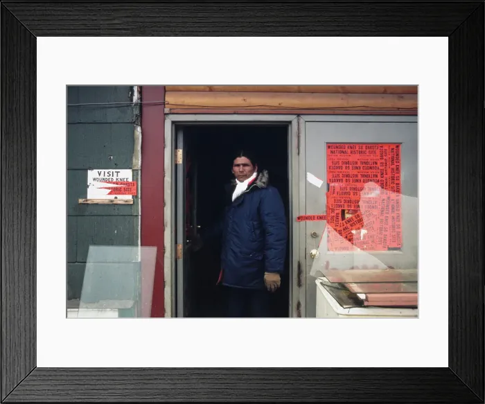 Framed Print : Wounded Knee Occupation, 1973 Framed Print : Wounded Knee Occupation, 1973