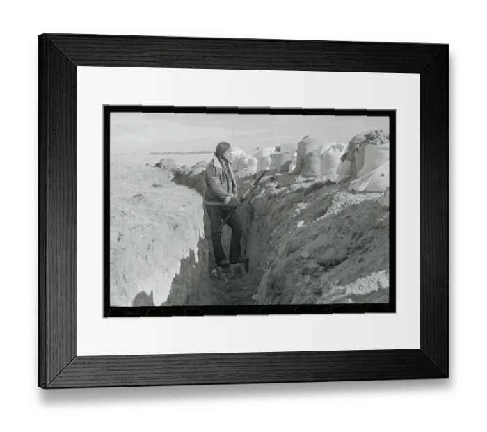 Framed Print : Indian Standing Guard Outside Church Framed Print : Indian Standing Guard Outside Church
