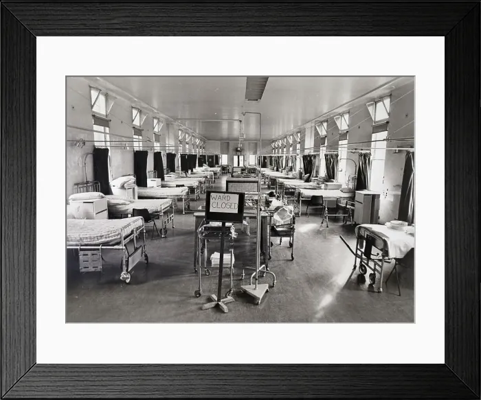 Framed Print : Vacant King's College Hospital Ward