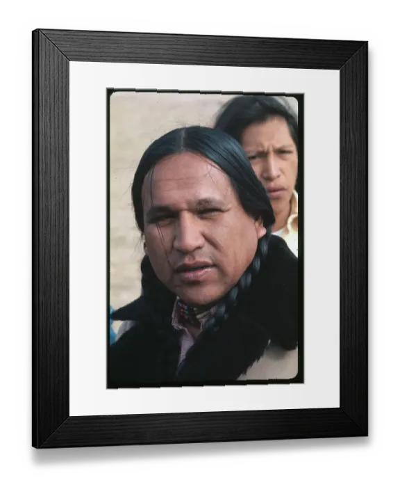Framed Print : Crow Dog. (Original Caption). Close up of Crow Dog, medicine man Framed Print : Crow Dog. (Original Caption). Close up of Crow Dog, medicine man