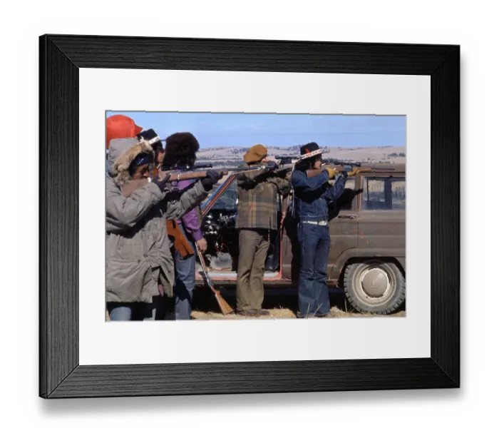 Framed Print : Indians Pointing Weapons Framed Print : Indians Pointing Weapons