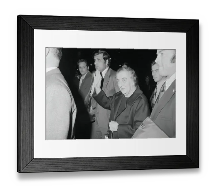 Framed Print : Golda Meir Waving Framed Print : Golda Meir Waving