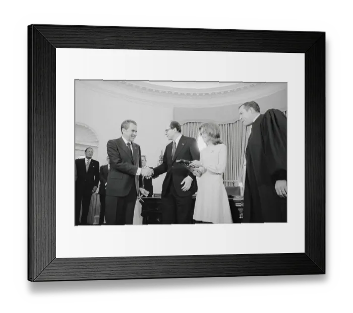 Framed Print : Richard Nixon Shaking Hands Framed Print : Richard Nixon Shaking Hands