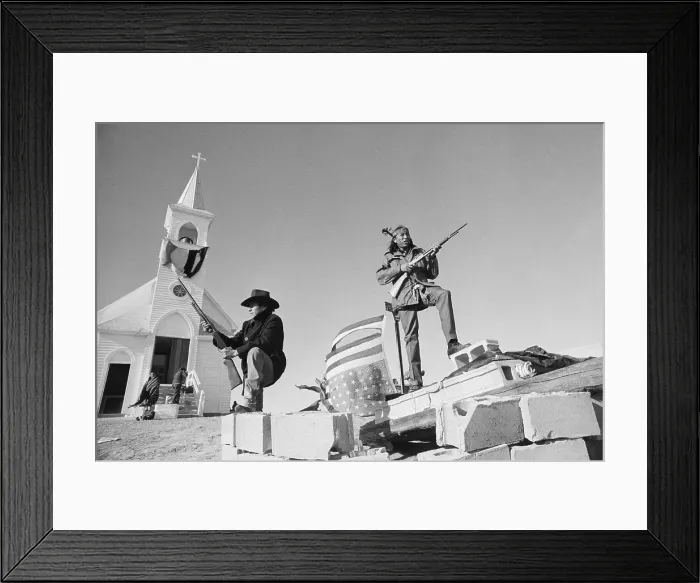 Framed Print : Native Americans Stand Guard Framed Print : Native Americans Stand Guard