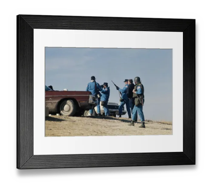 Framed Print : Wounded Knee Occupation, 1973